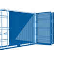 20ft Side Opening Shipping Container - SCF