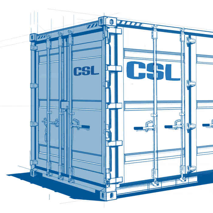 20ft Side Opening Shipping Container - SCF