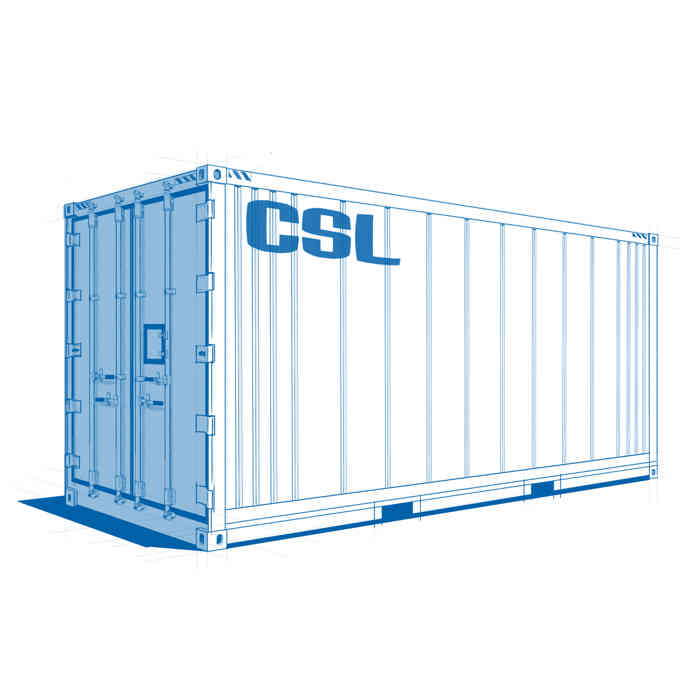 A view of CSL's 20ft Cool Room, a leading static cold storage solution