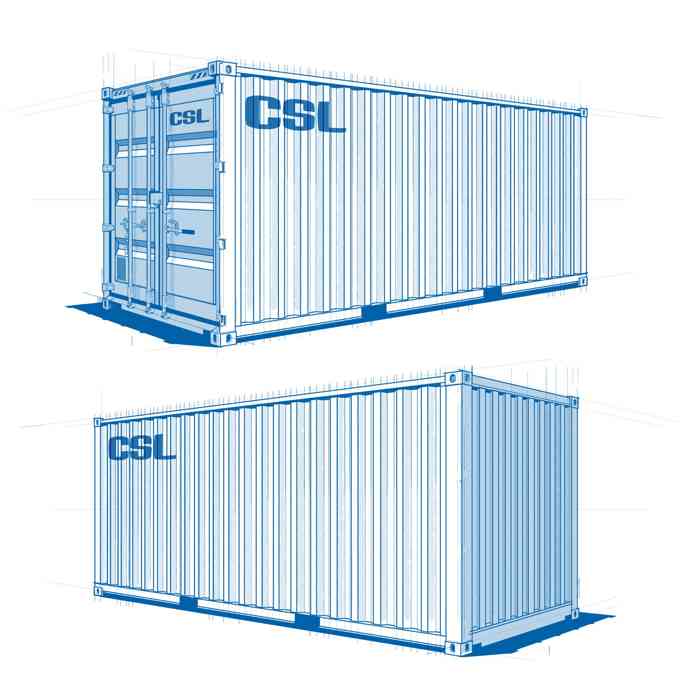 20ft High Cube Shipping Container - SCF
