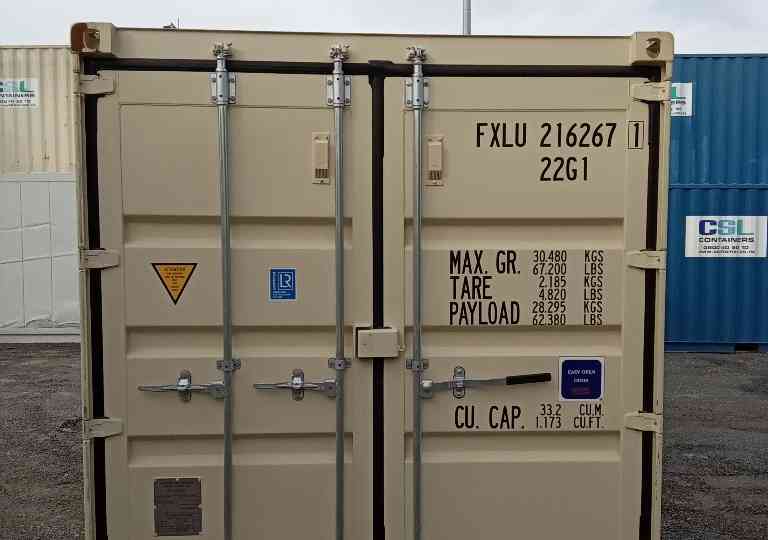 Neiring Containers *SOLD* 20ft Near New Container - FXLU2162671 - CSL Containers | Storage ...