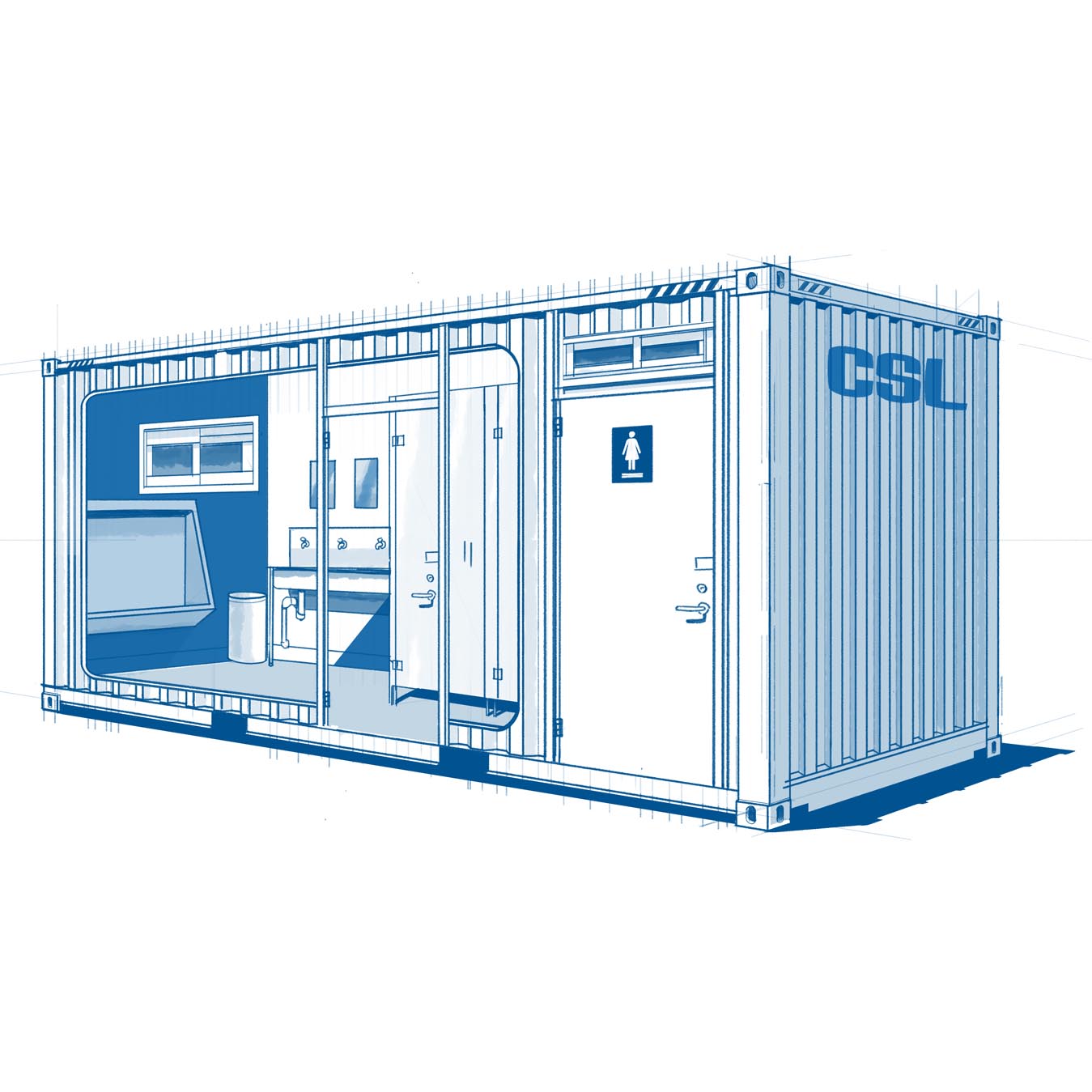 20ft Ablution Block CSL Containers