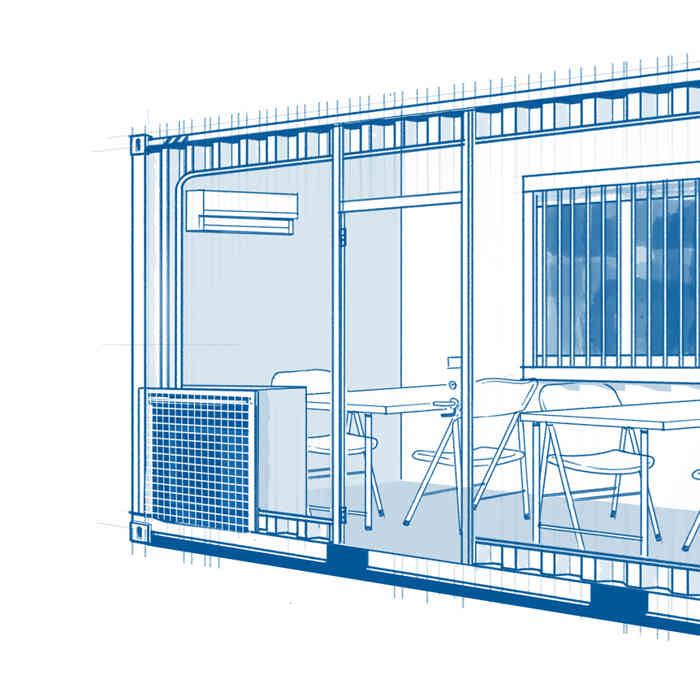CSL 20ft Site Office Close up 1 of 2