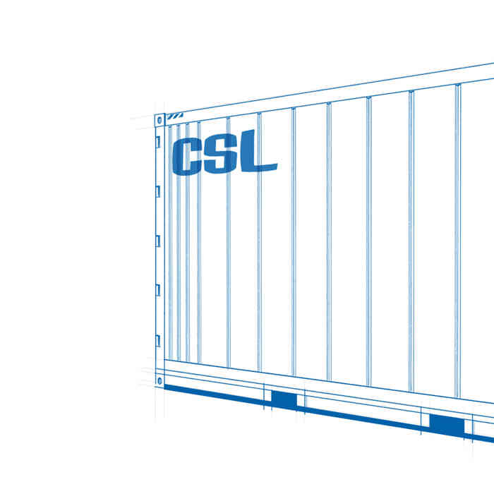 Close up view of the CSL 20ft Cool Room looking back to the door end, from the motor end