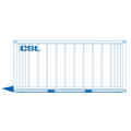 A side on view of CSL's 20ft Cool Room Container